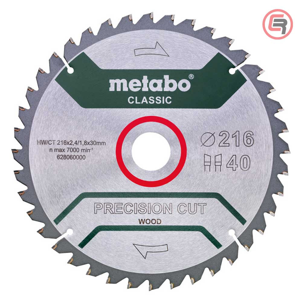 Metabo List Kružne Pile 216 x 2,4 / 1,8 x 30 / Z 40 Precision Cut