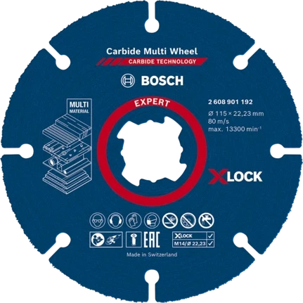 REZNA PLOČA MULTI 115x22,23mm X-LOCK EXPERT BOSCH
