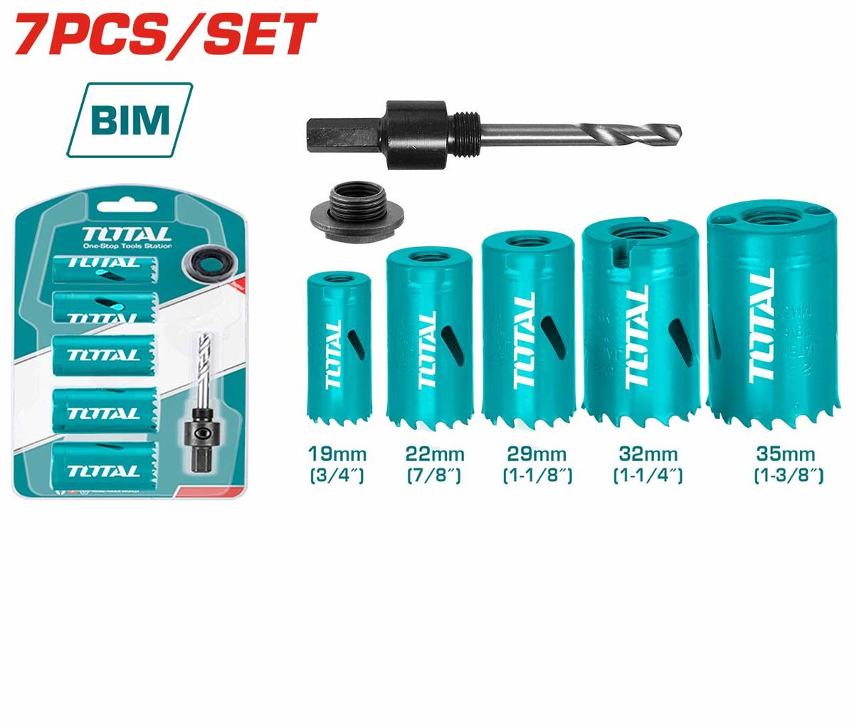 TOTAL 7-dijelni set krunskih pila (TACSH1071)
