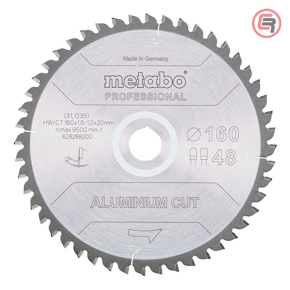 Metabo List Kružne Pile Za Aluminium 160 x 1,6 / 1,2 x 20 / Z 48