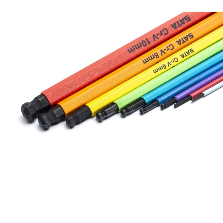 IMBUS SET 1,5-10 MM S KUGLOM 9/1 U BOJI SATA ST09101CHBSJ