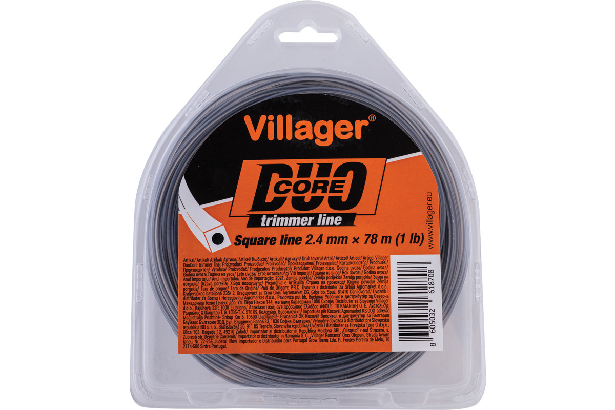 Silk za trimer 3.0mm X 1007m (20LB) - Duo core - Četvrtasta nit V