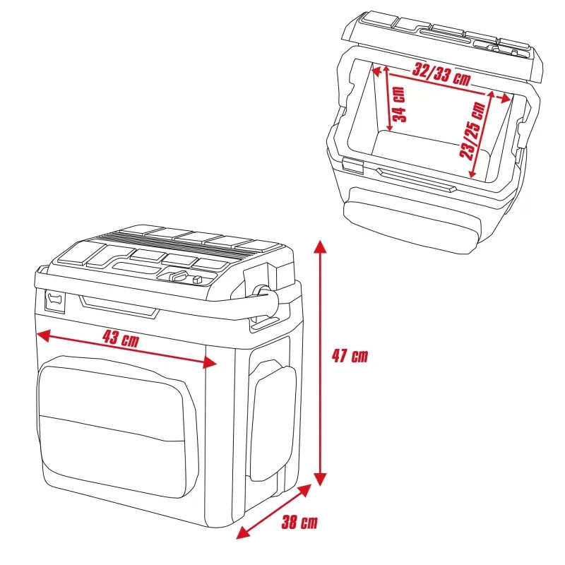 Einhell aku frižider hladnjak i grijač Power X-Change TE-COL 18/2