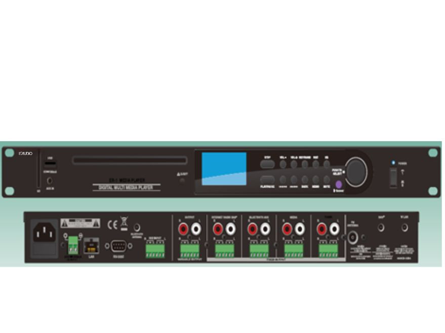 DVD/CD player USB/BT/FM In Audio IN-CDMU