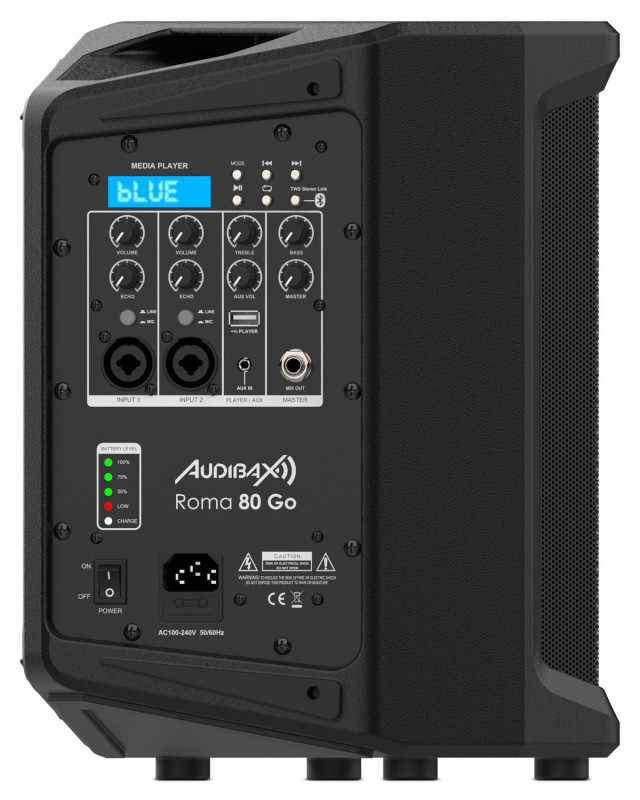 Zvučnik sa baterijom 6.5'' Audibax Roma 80 Go 10225560