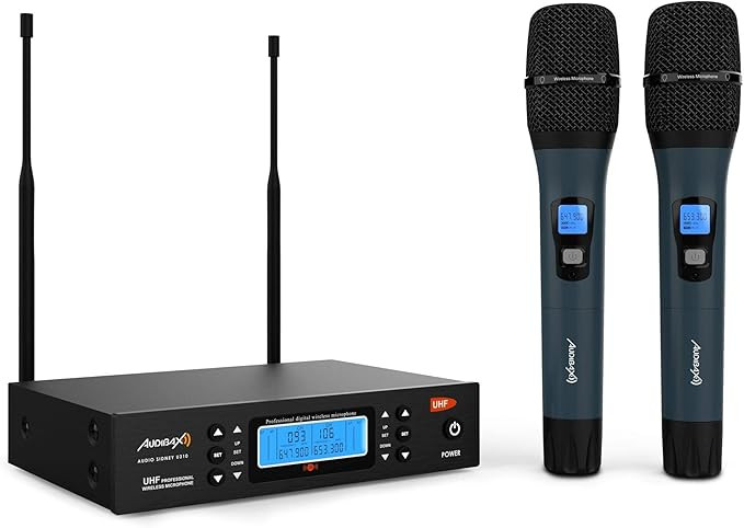 Bežični mikrofon sa dvije ručke UHF Audibax Sidney 1250 10142665
