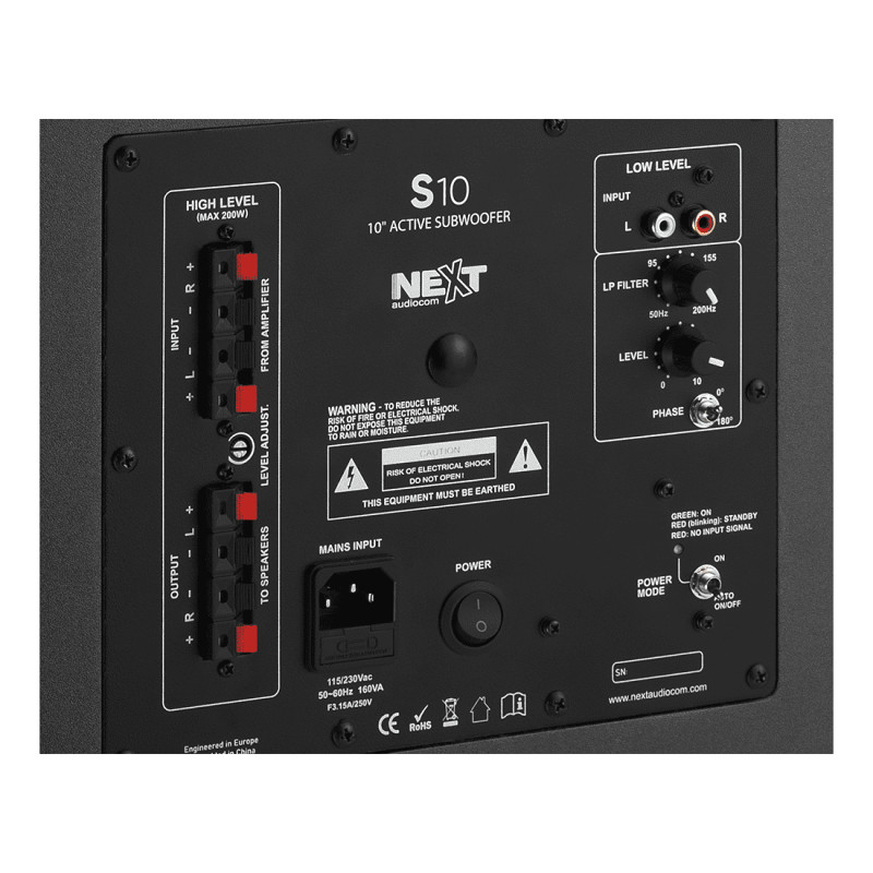 Zvučnik subwoofer aktivni HiFi 10 NEXT S10