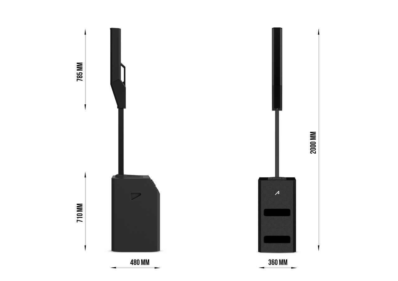PA zvučnički sistem Audibax 10225578  Detroit 1000X DSP