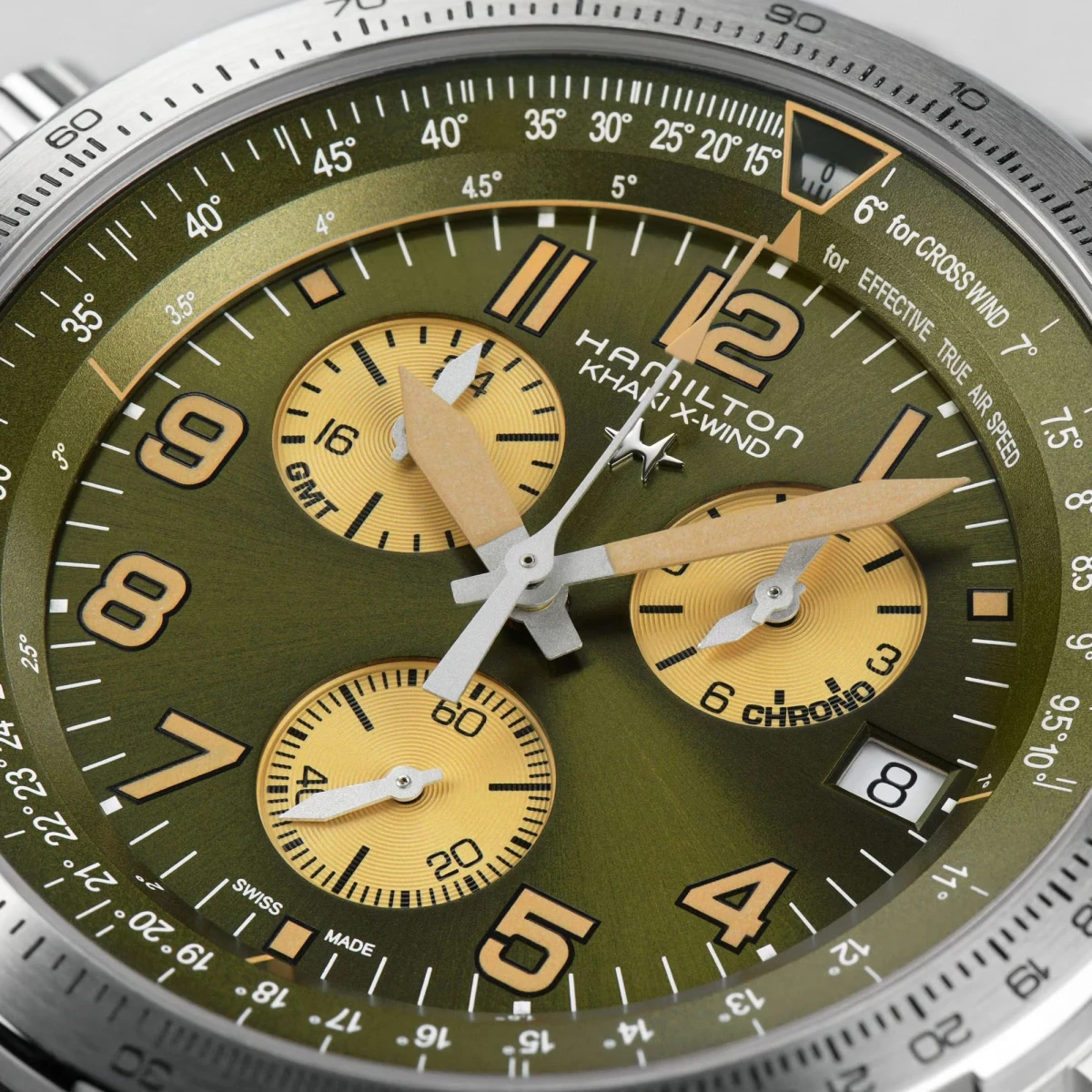 Khaki Aviation X-Wind GMT H77932560