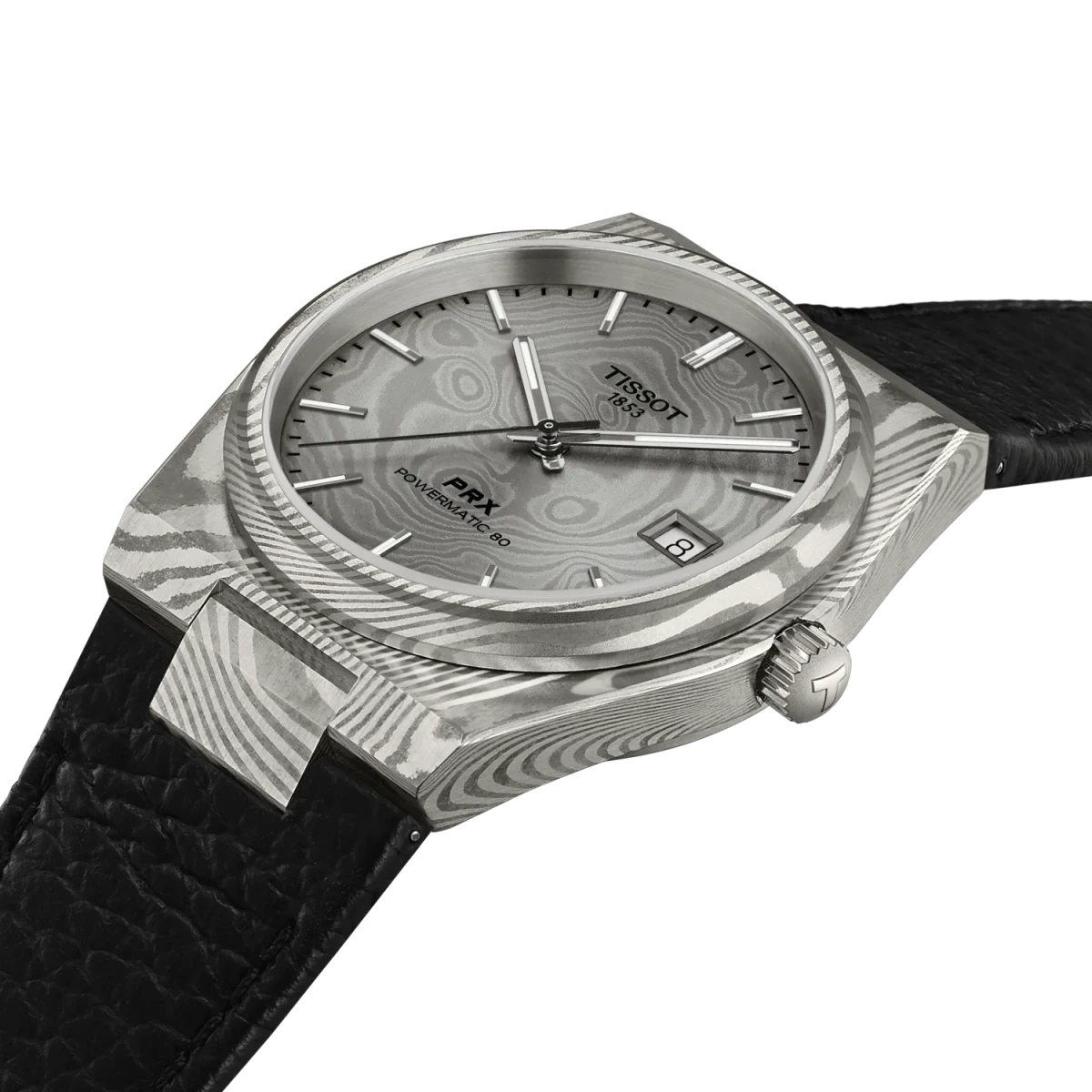 PRX Damascus Steel 38mm T137.807.96.081.00