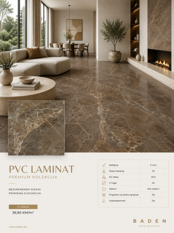 PVC Laminat 5mm / Vodootporni LVT Pod