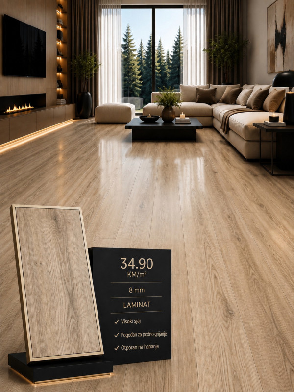 Laminat visoki sjaj 8mm - RAZNE BOJE