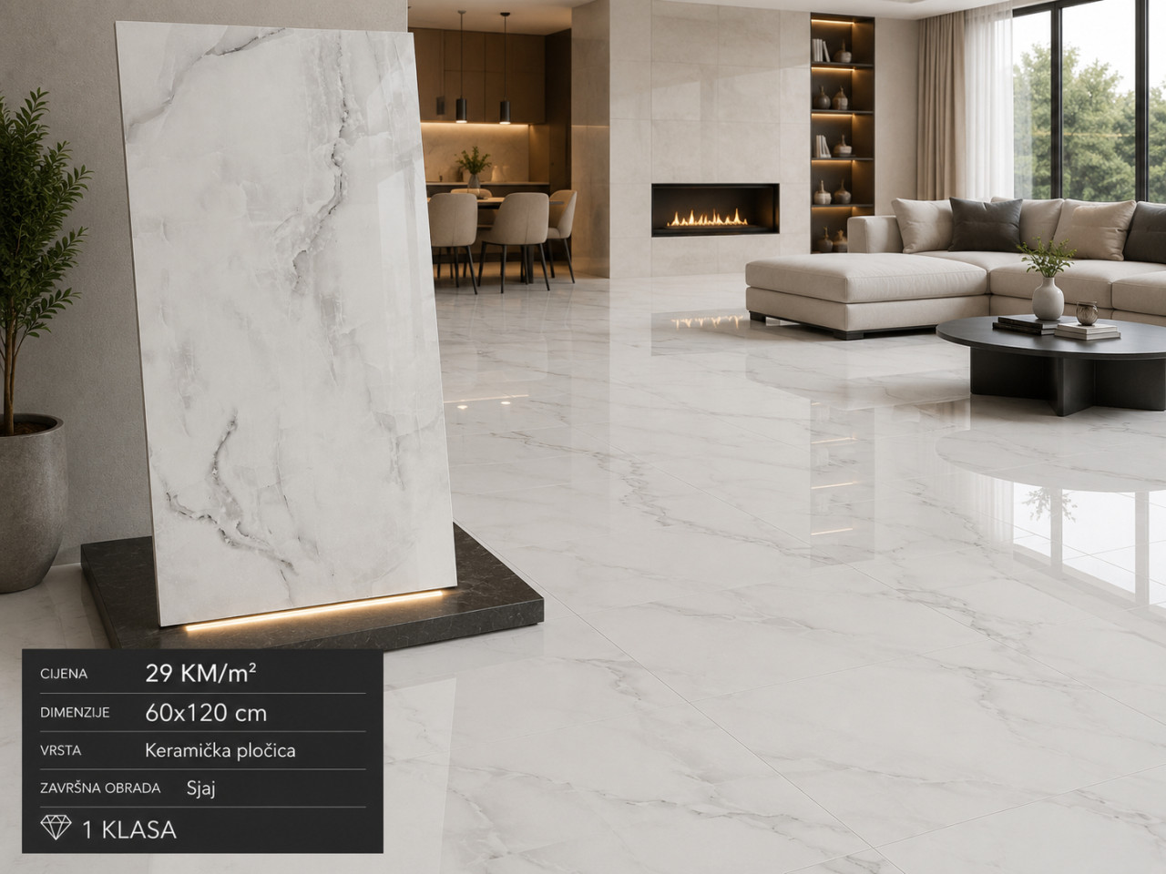 Keramika 60x120,60x60 za vani unutra velika ponuda