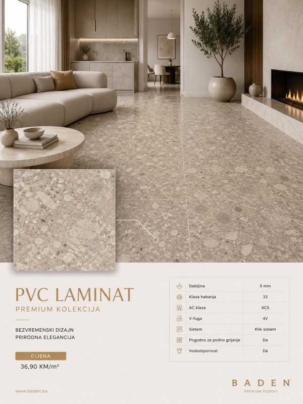 PVC Laminat 5mm / Vodootporni LVT Podovi