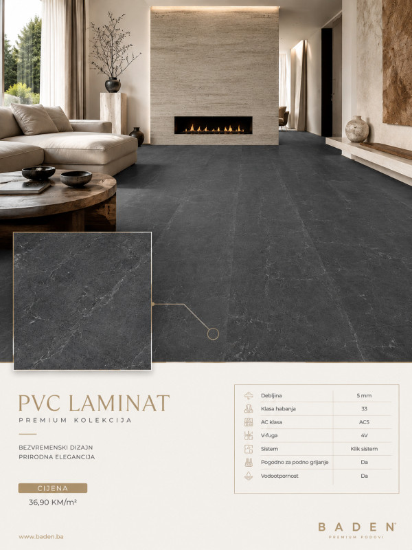 PVC Laminat 5mm LVT Podovi (Vodootporno)