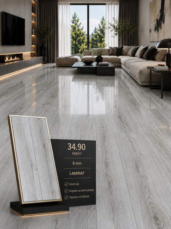 Laminat visoki sjaj 8mm - RAZNE BOJE