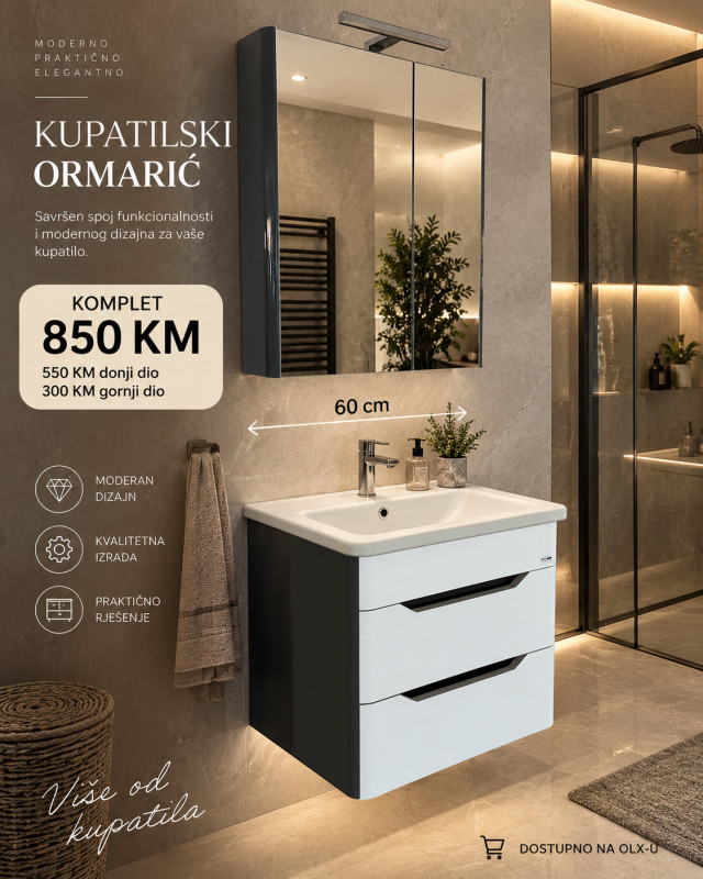 Kupatilski KOMPLETI | ODVOJENO - 45 55 60 75 80 85 100 umivaonik