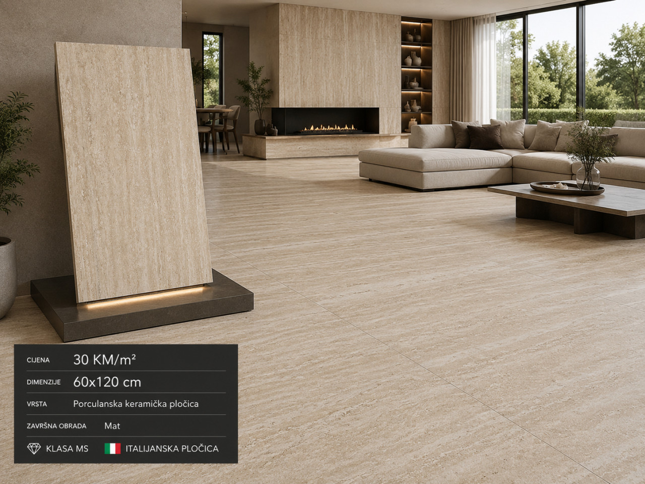Keramika 60x120,60x60 za vani unutra velika ponuda