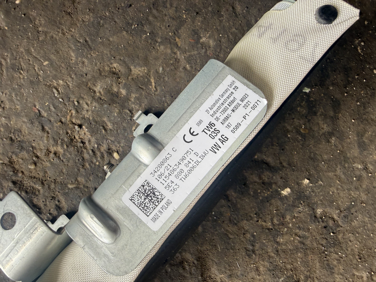 TABLA AIRBAG AIRBEG AIR BAG SET  SKODA OCTAVIA A8 VIII HEEADUP
