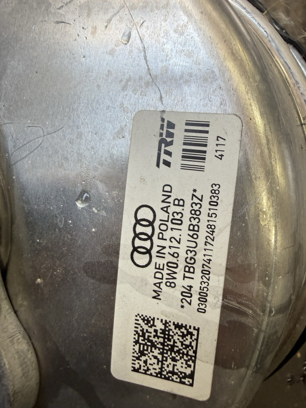 KOČIONI DOBOS CILINDAR AUDI A4 B9 F5 8W0612103B