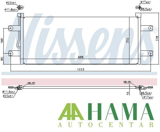 HLADNJAK KLIME MERCEDES ACTROS MP4 / MP5, ANTOS, AROCS