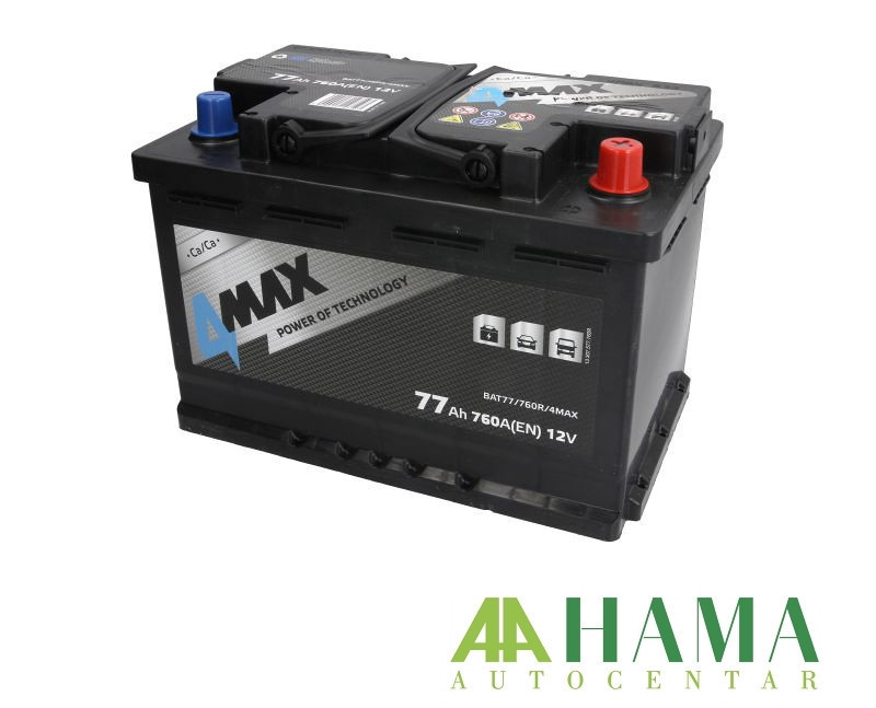 AKUMULATOR 4MAX 77Ah / 760A
