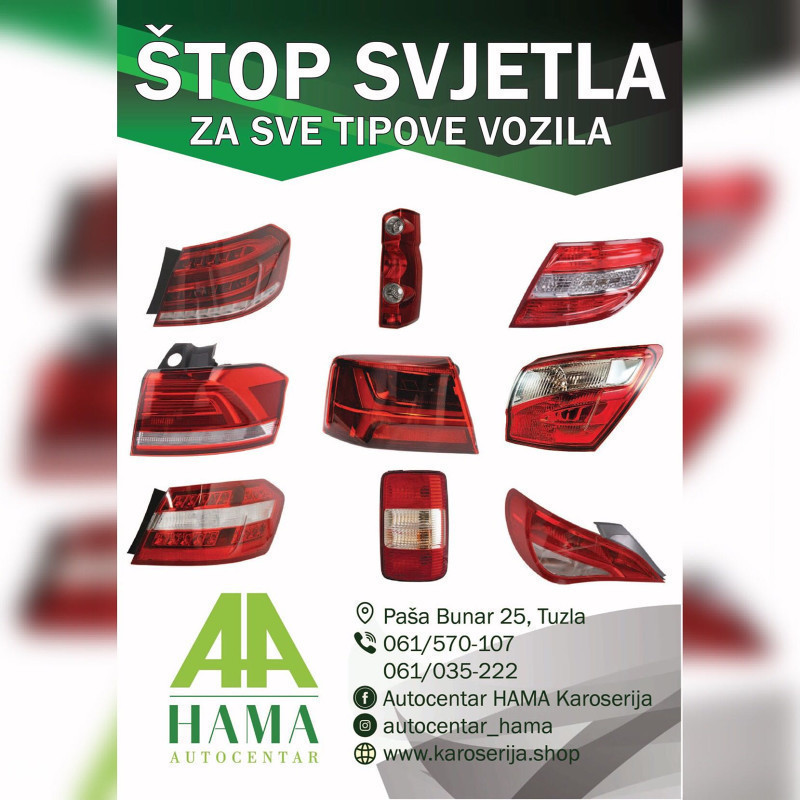 NOVI KAROSERIJSKI DIJELOVI ZA SVE VRSTE AUTOMOBILA