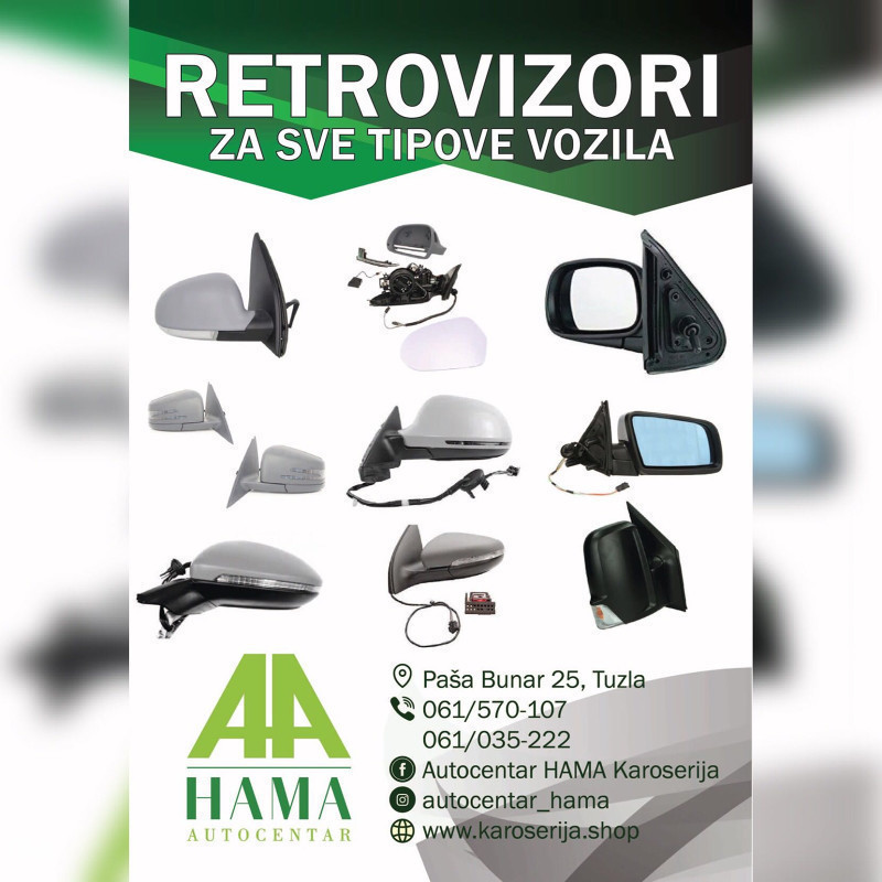 NOVI KAROSERIJSKI DIJELOVI ZA SVE VRSTE AUTOMOBILA