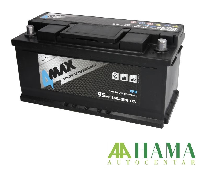 AKUMULATOR 4MAX 95Ah / 850A START STOP