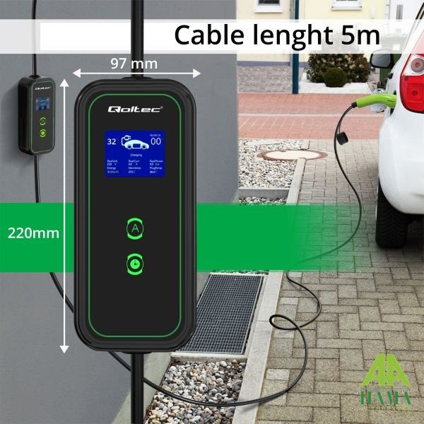 Punjač električnih vozila broj faza: 1, 7,4kW