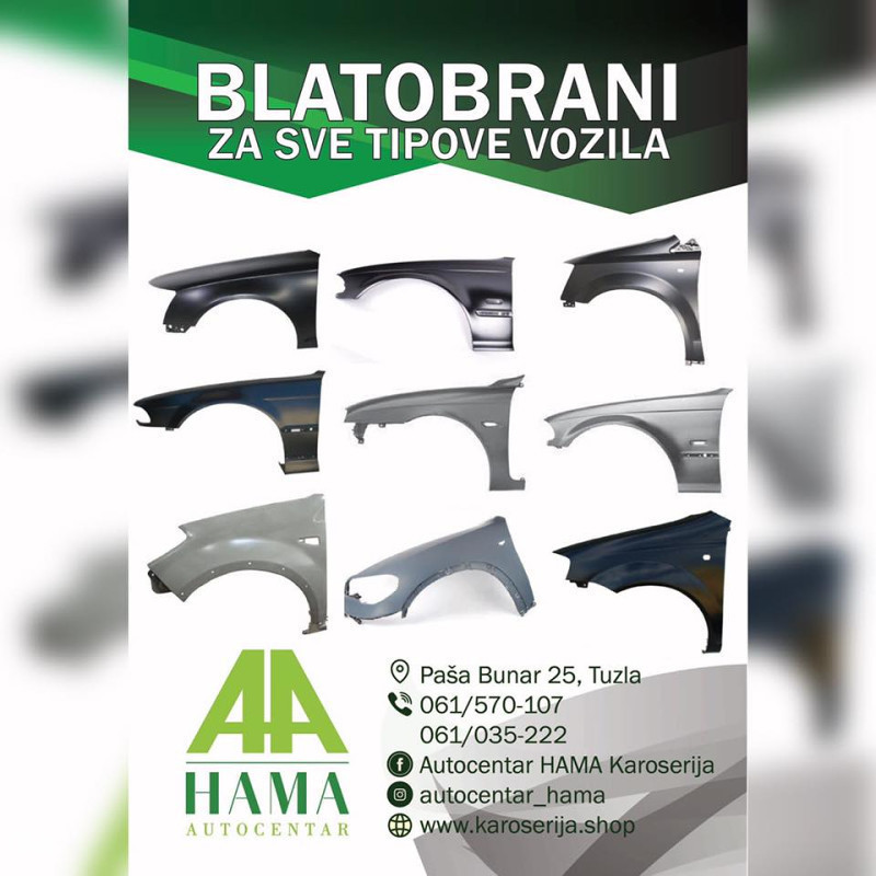 NOVI KAROSERIJSKI DIJELOVI AKCIJA  DO 50 % TUZLA