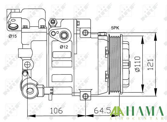 KOMPRESOR KLIME  MERCEDES A (W168), VANEO (414) 1.4-2.1