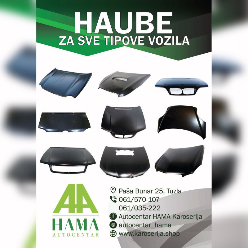 NOVI KAROSERIJSKI DIJELOVI ZA SVE VRSTE AUTOMOBILA
