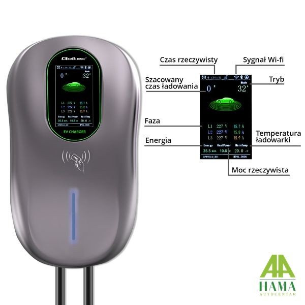Punjač električnih vozila 22kW WIFI
