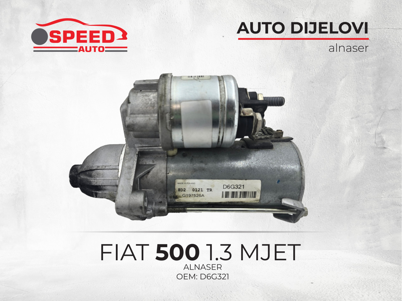 ALNASER FIAT 500 1.3 MJET OEM: D6G321