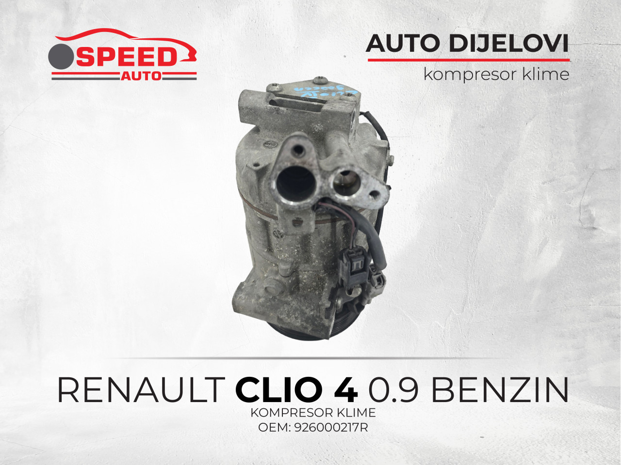 KOMPRESOR KLIME RENAULT CLIO 4 0.9 BENZIN OEM: 926000217R