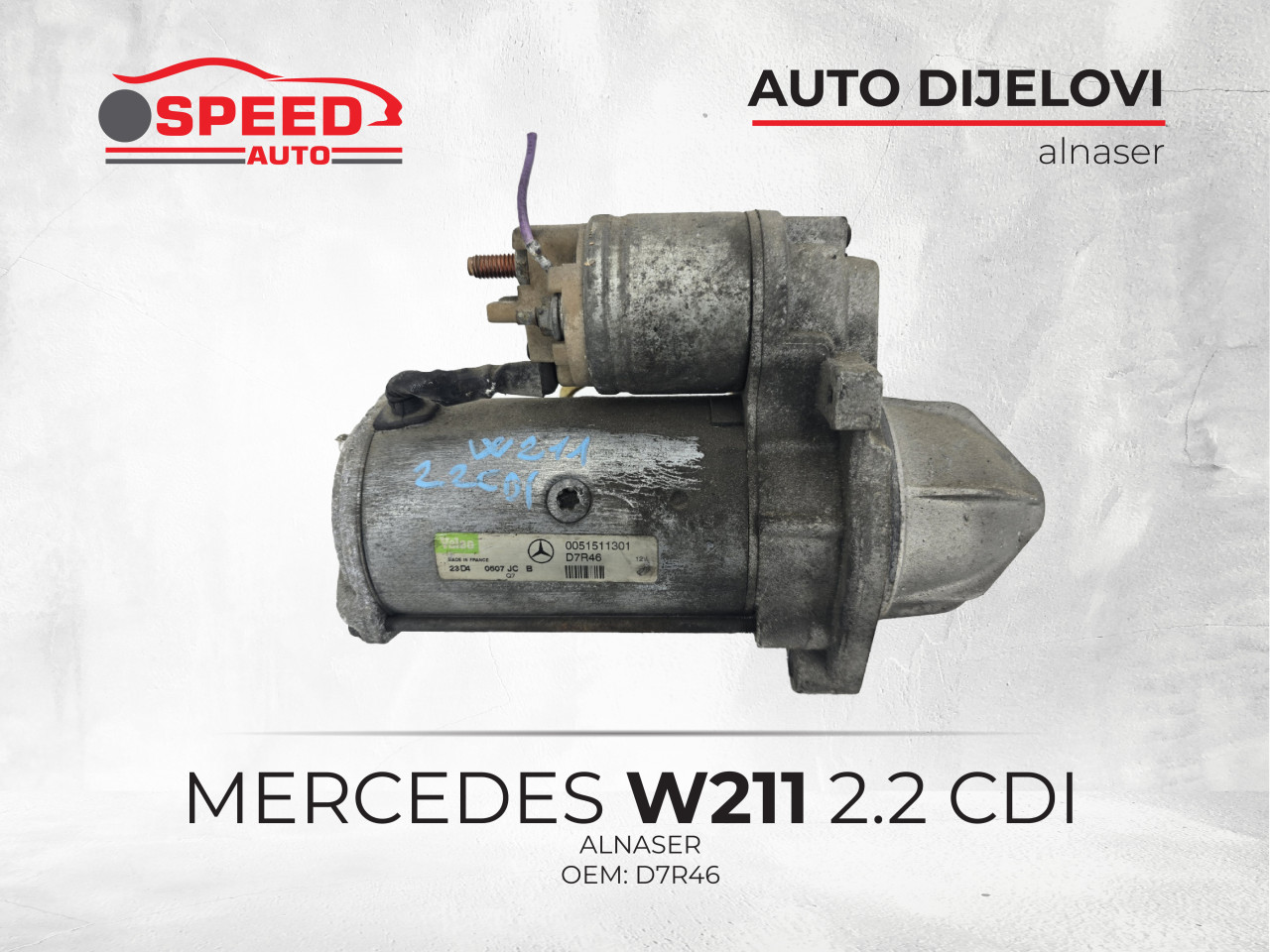 ALNASER MERCEDES W211 2.2 CDI OEM: D7R46