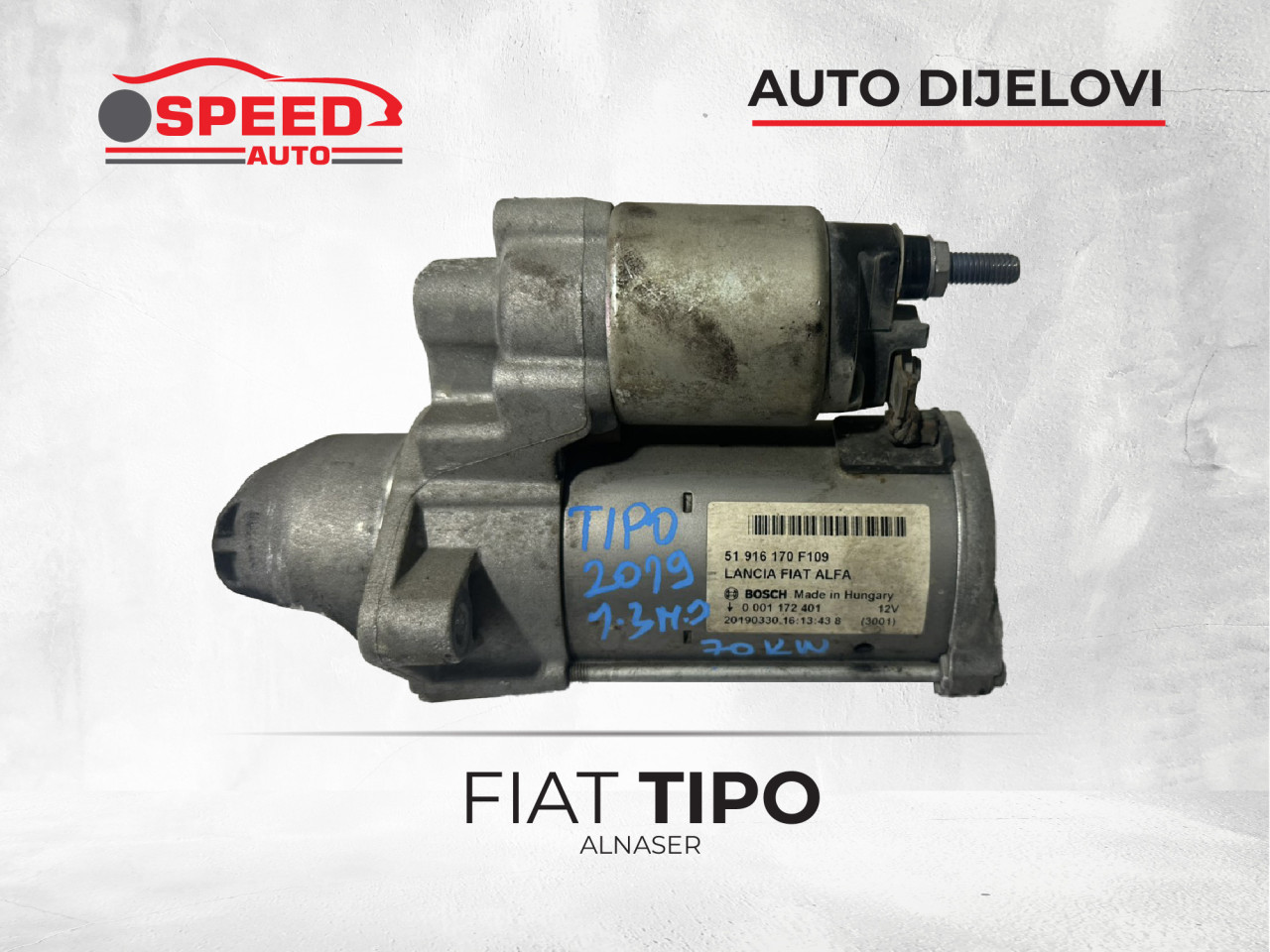 ALNASER FIAT TIPO 1.3MJ OEM 51 916 170 F109