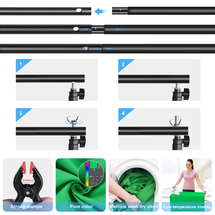 POZADINA GREEN SCREEN 2.9m X 2m