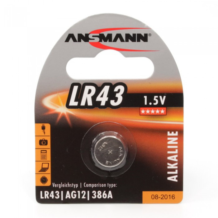 BATERIJA LR-43 1.5V Ansmann