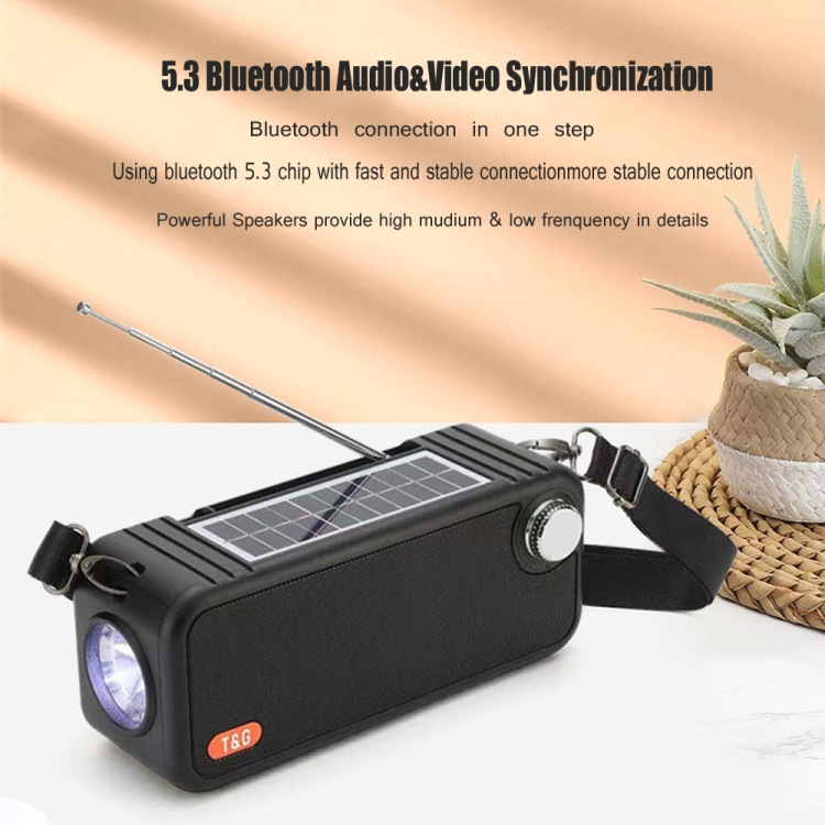 ZVUČNIK BlueTooth TG637 Solar/Lampa