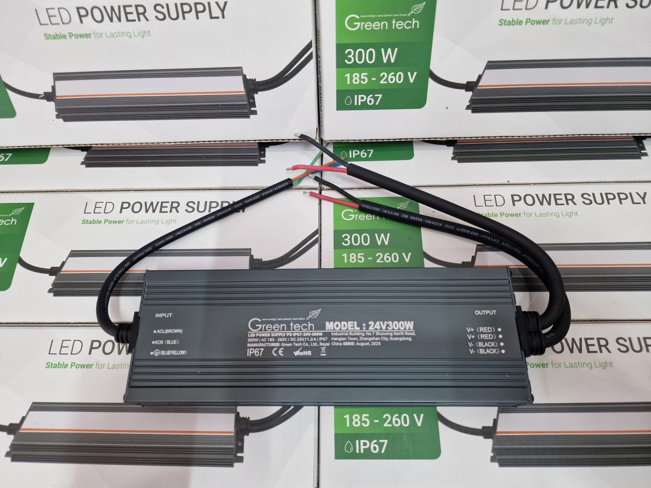 LED napajanje / trafo 300W, 24V, IP67 Green Tech