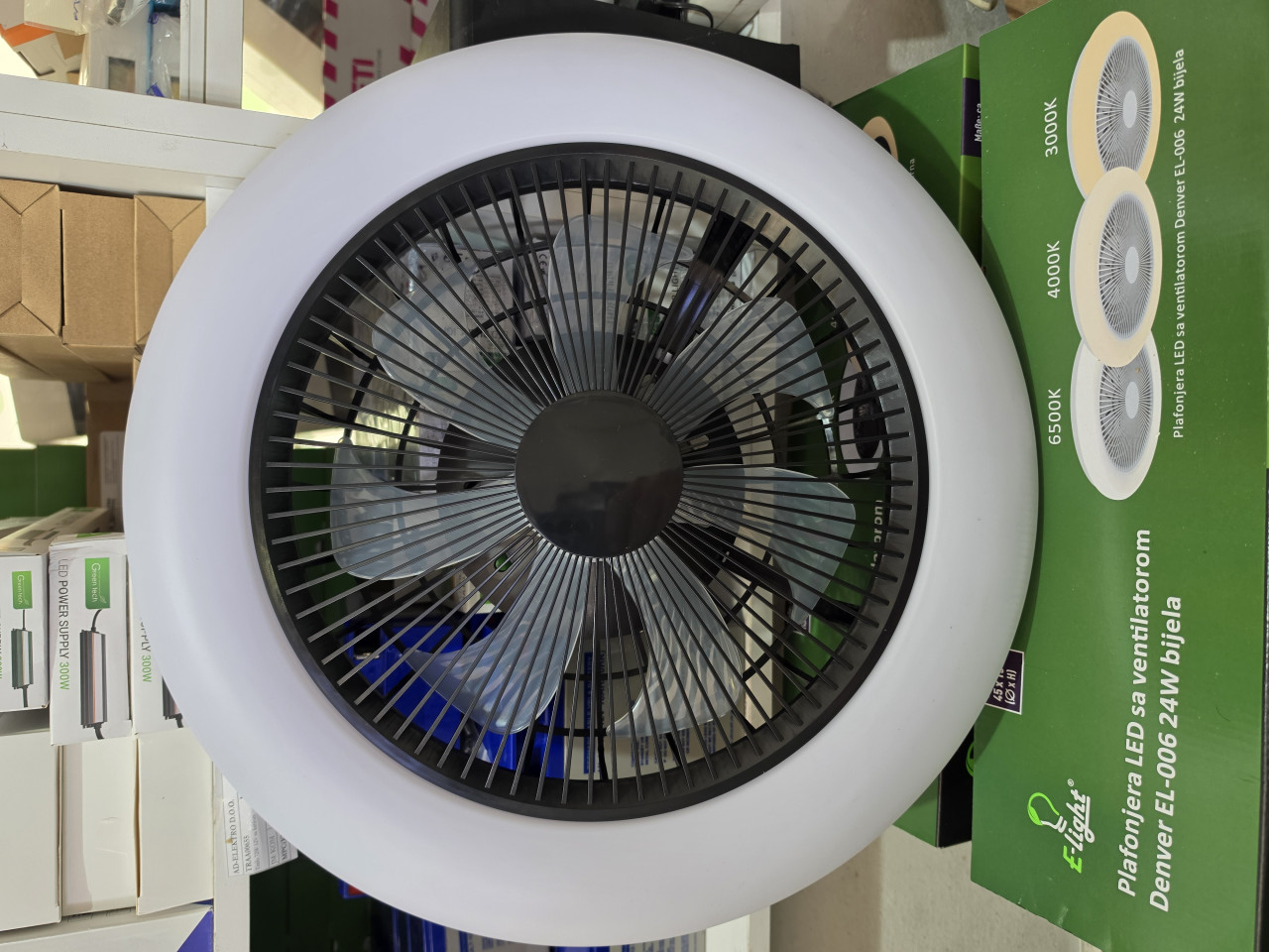 LED plafonjera sa ventilatorom 24W 3000K-6500K Daljinski