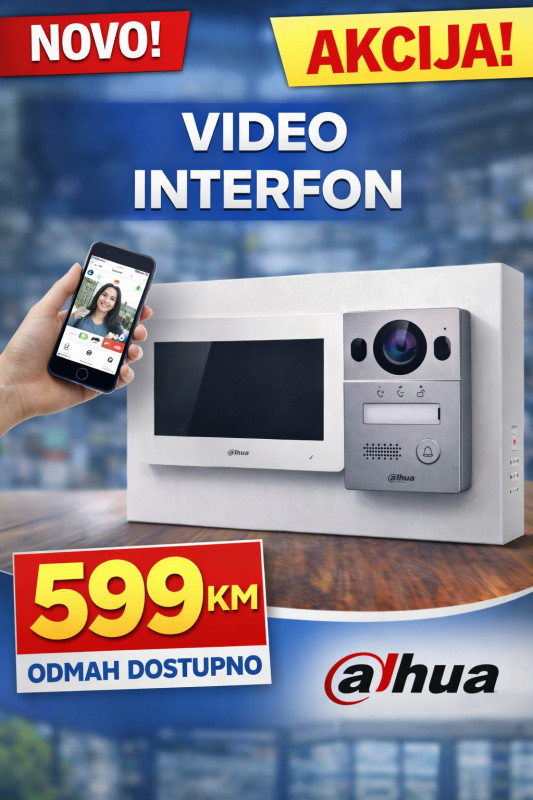 WiFi Video Interfon Dahua SET 7" Ekran + Vanjska Kamera