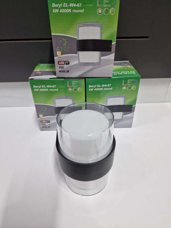 Zidna lampa E-light Beryl EL-W4-67 6W 4000K okrugla