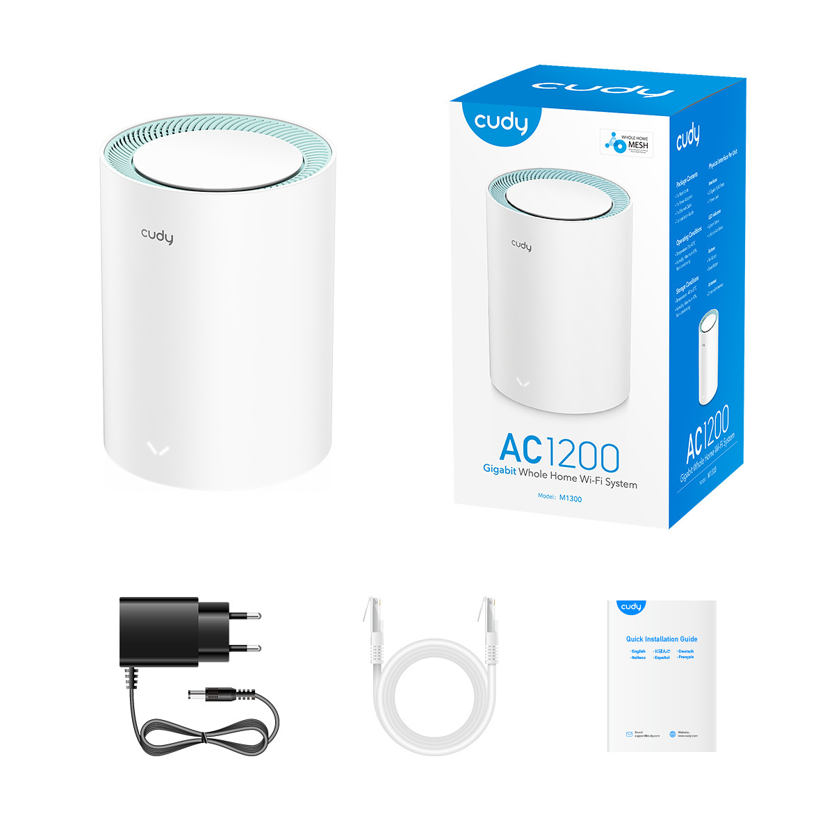 Cudy AC1200 Dual Band Whole Home Wi-Fi Mesh System