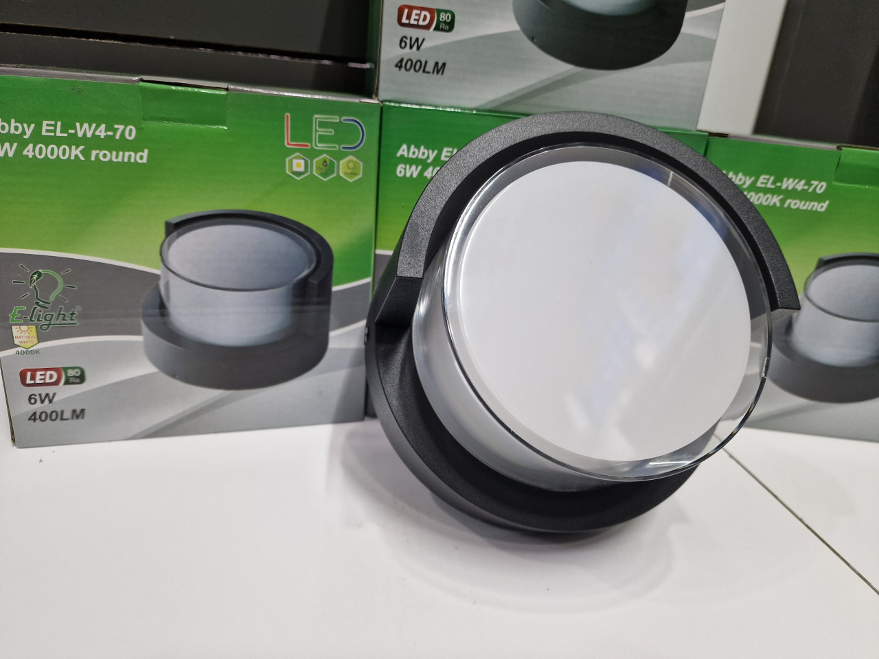 Zidna lampa E-light Abby EL-W4-70 6W 4000K okrugla