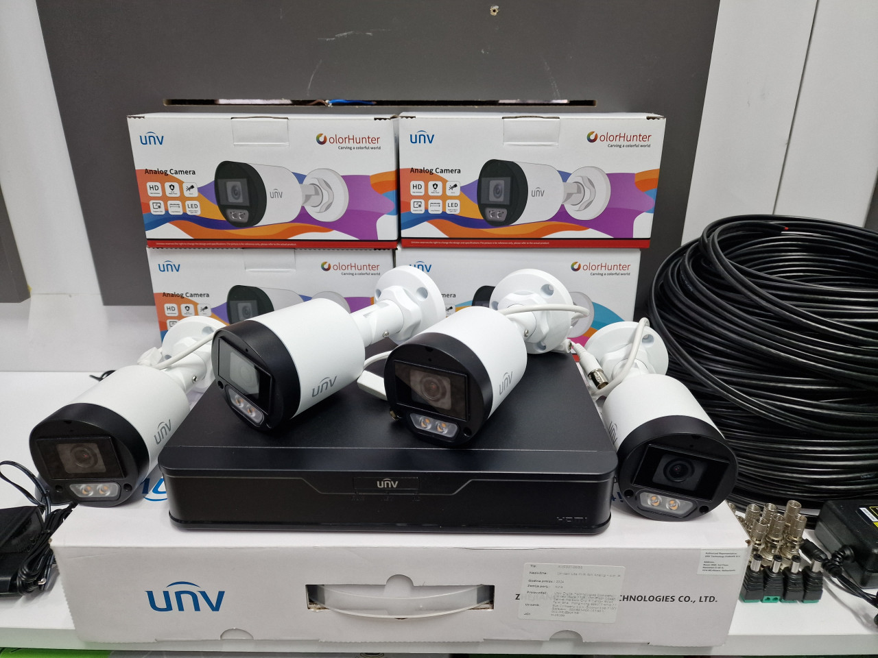 Set 4 x Kamera 5Mp ColorHunter 40met IR