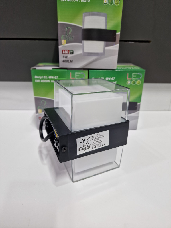 Zidna lampa E-light Beryl EL-W4-68 6W 4000K kvadratna