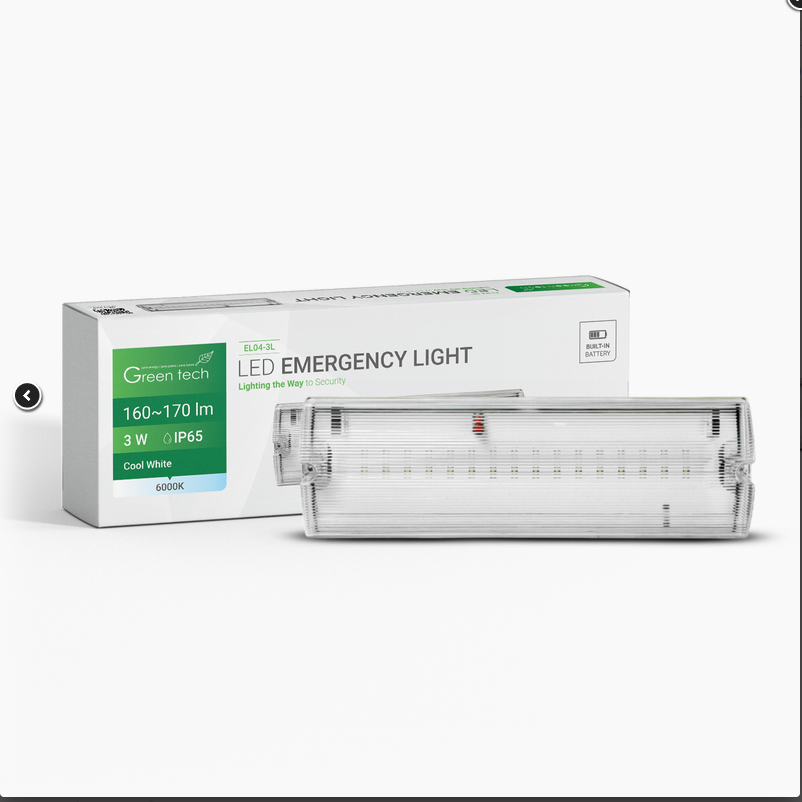 LED PANIK svjetiljka za nužnu rasvjetu Green Tech 3W, 6000K